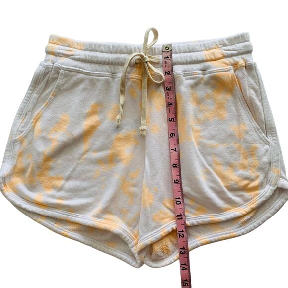 Sundry Women's Orange Tie Dye White Drawstring Shorts size 1 / Small - Picture 6 of 10